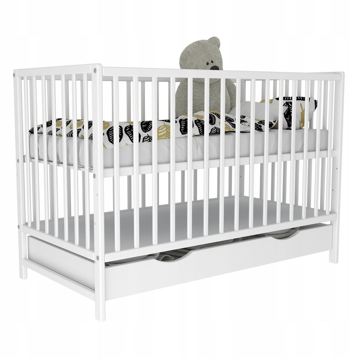 Cot drawer MAGDA WHITE 120x60