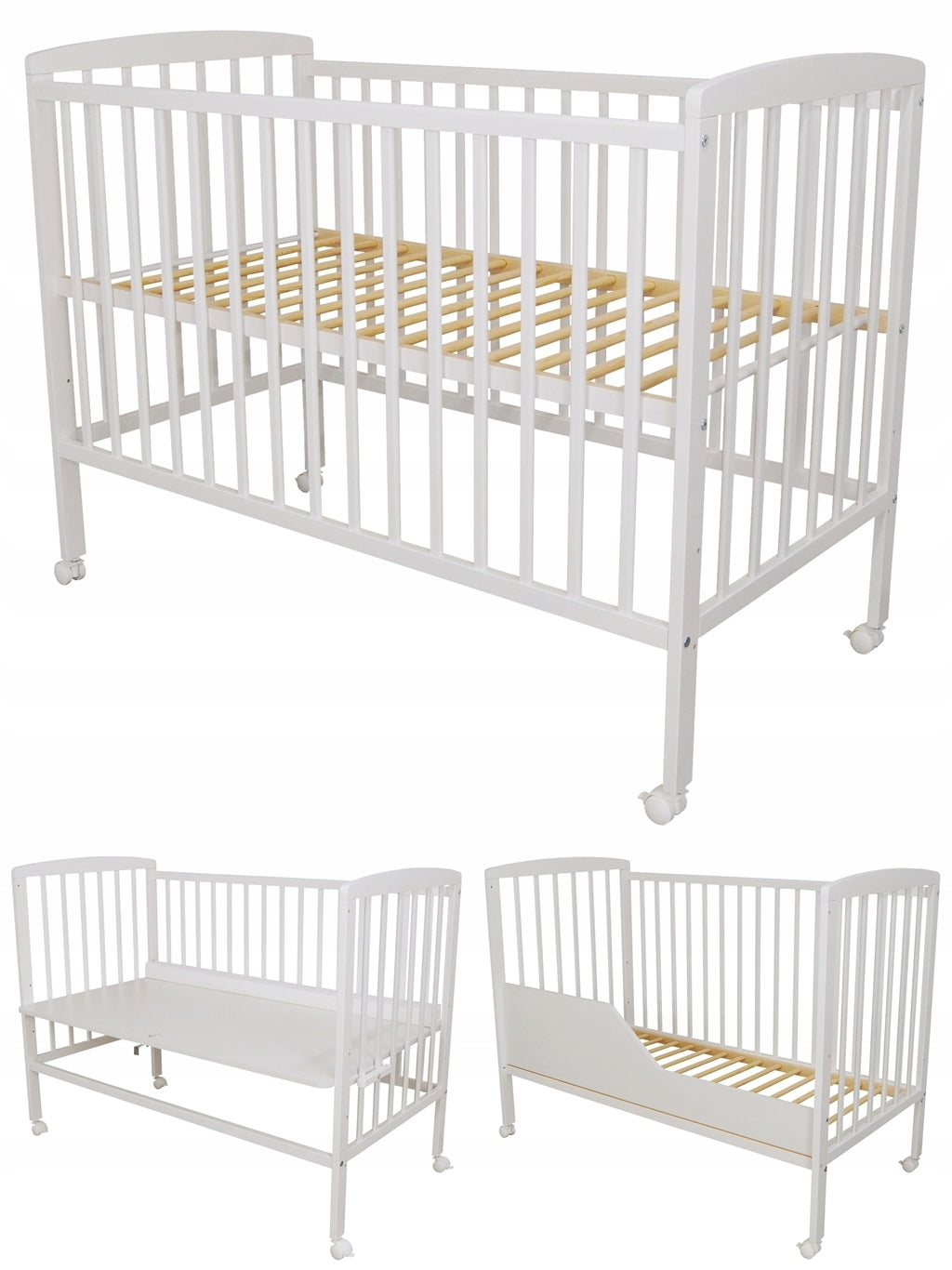 Cot extra bed 3in1 Matilda 120x60(66) couch barge wheel teethers