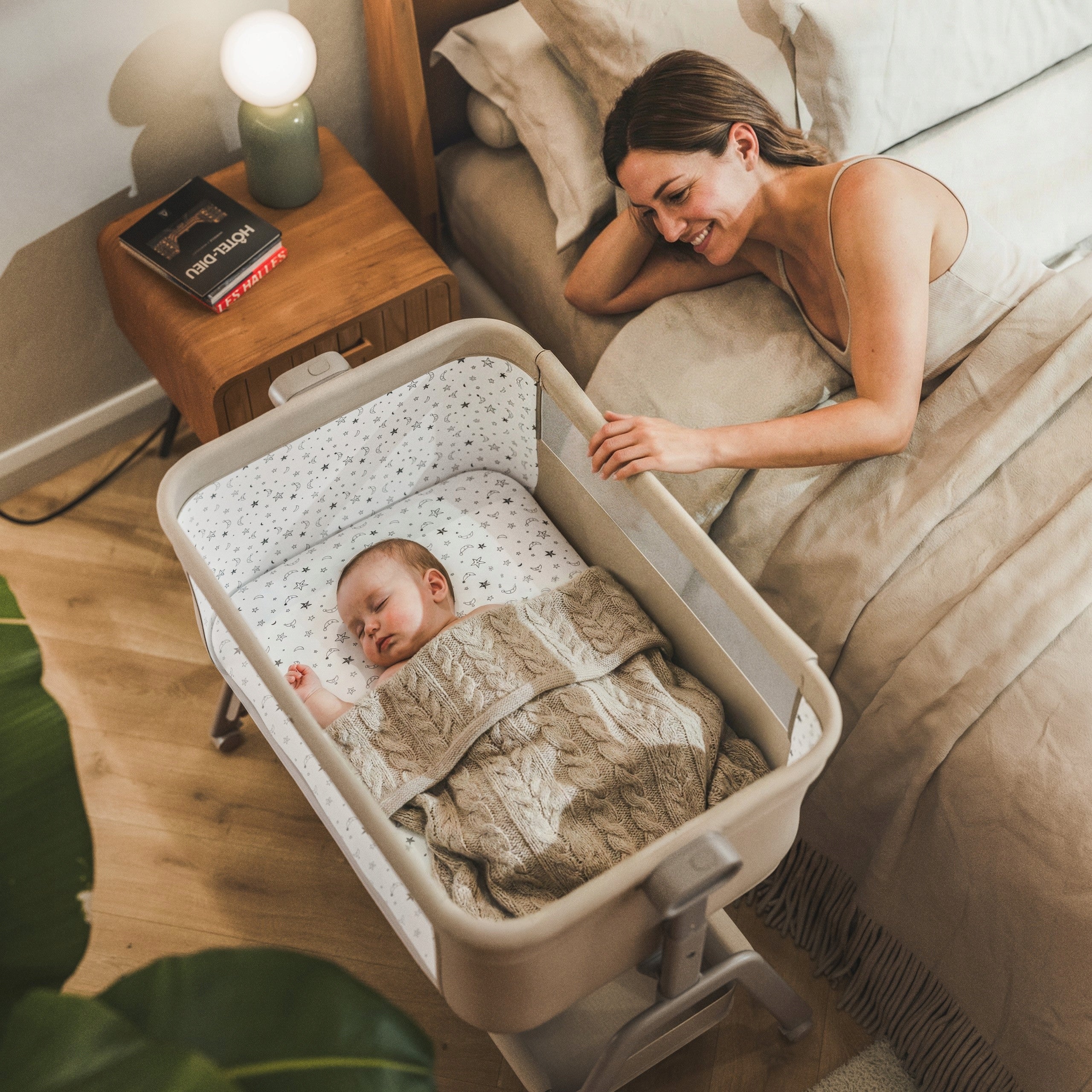 Cot for children TULANO beige baby extra bed Packaging status original