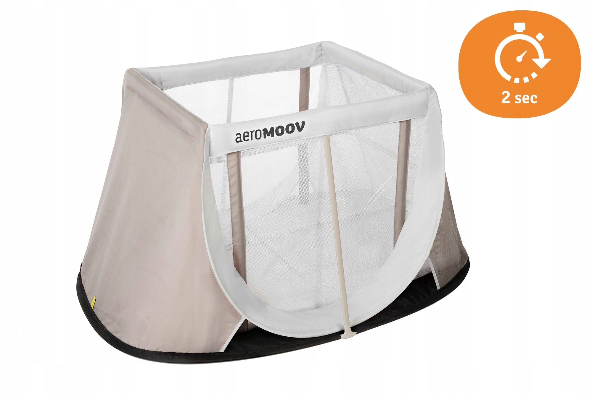 Cot for children tourist folding with mattress two-level AEROMOOV Brand Aeromoov