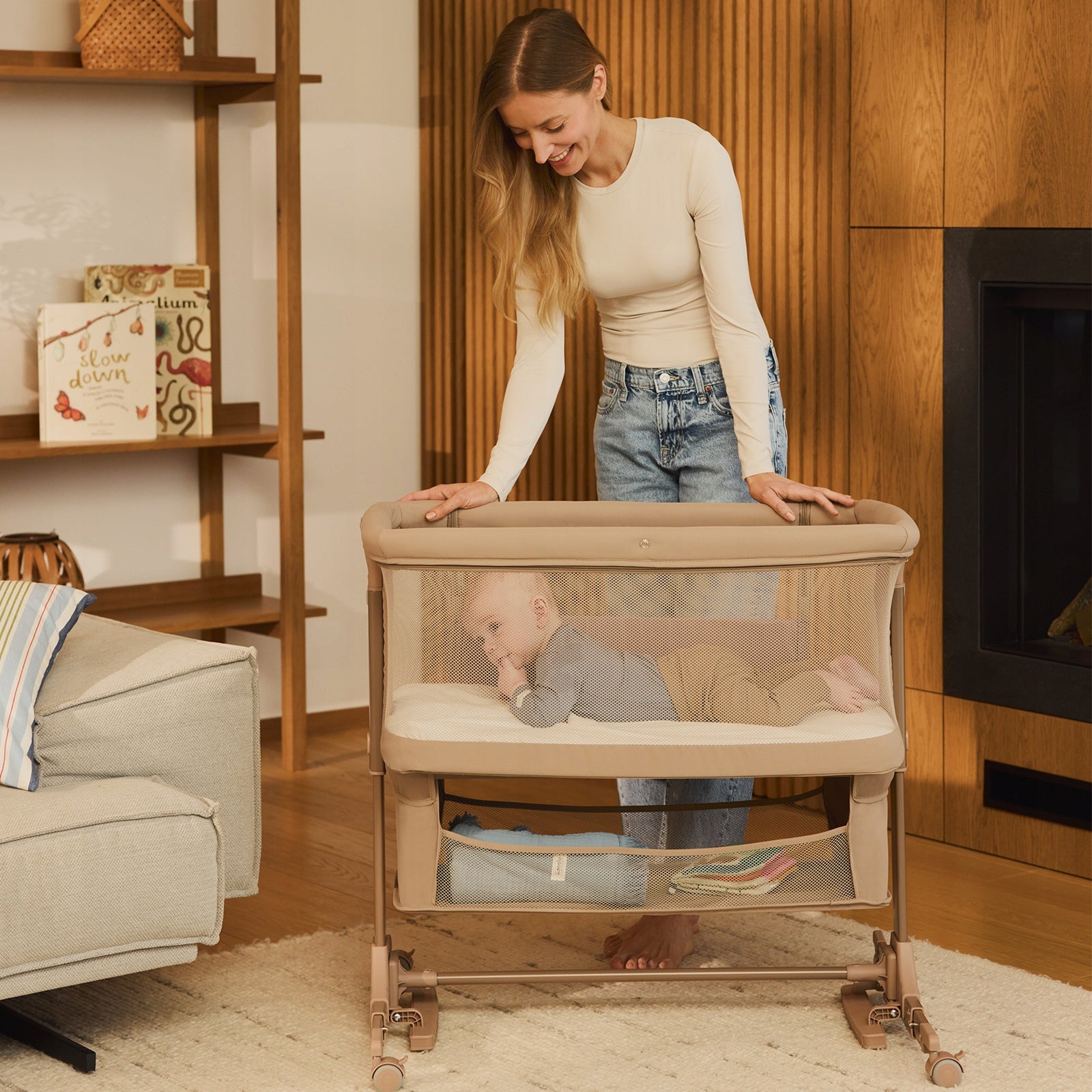 Cot freestanding cradle 3in1 set of accessories Lionelo Jodie Packaging status original