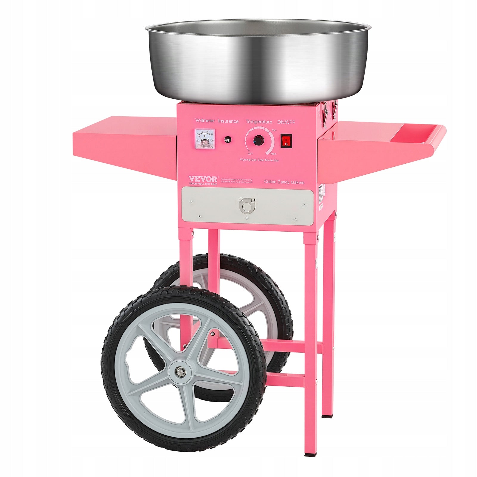 Cotton Candy Machine 1KW Electric Cotton Candy Machine With Trolley