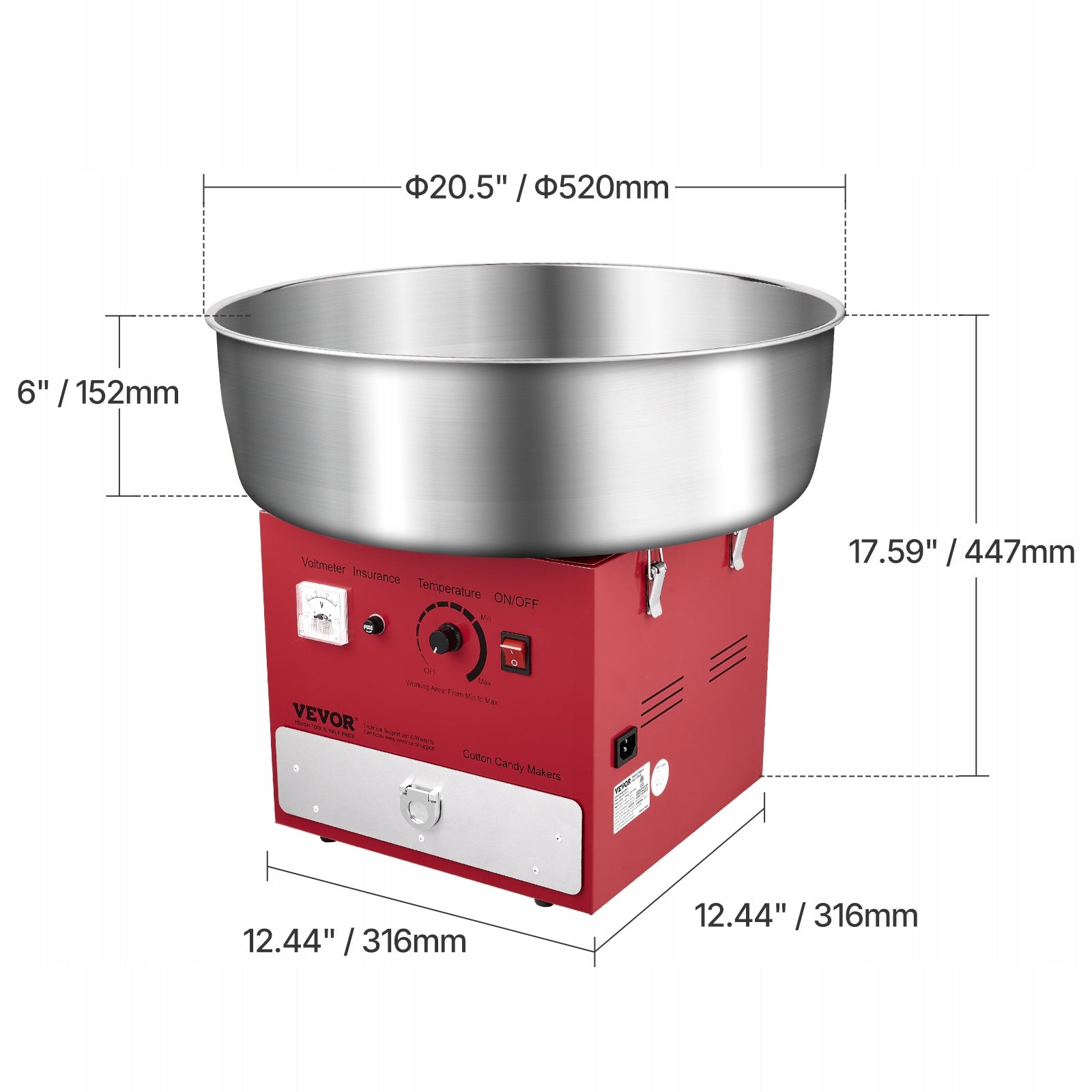 Cotton Candy Machine Countertop Red Electric Cotton Candy Machine Manufacturer code TSDRMHTJHSWGU