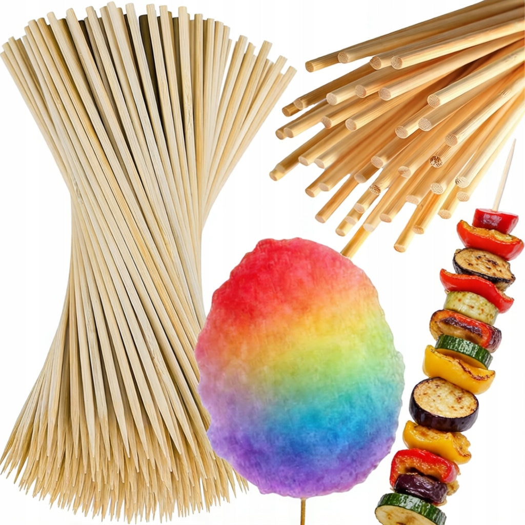 Cotton Candy Sticks 38cm 4mm 100pcs Round Bamboo Sticks For Machine Manufacturer code 5904496830712
