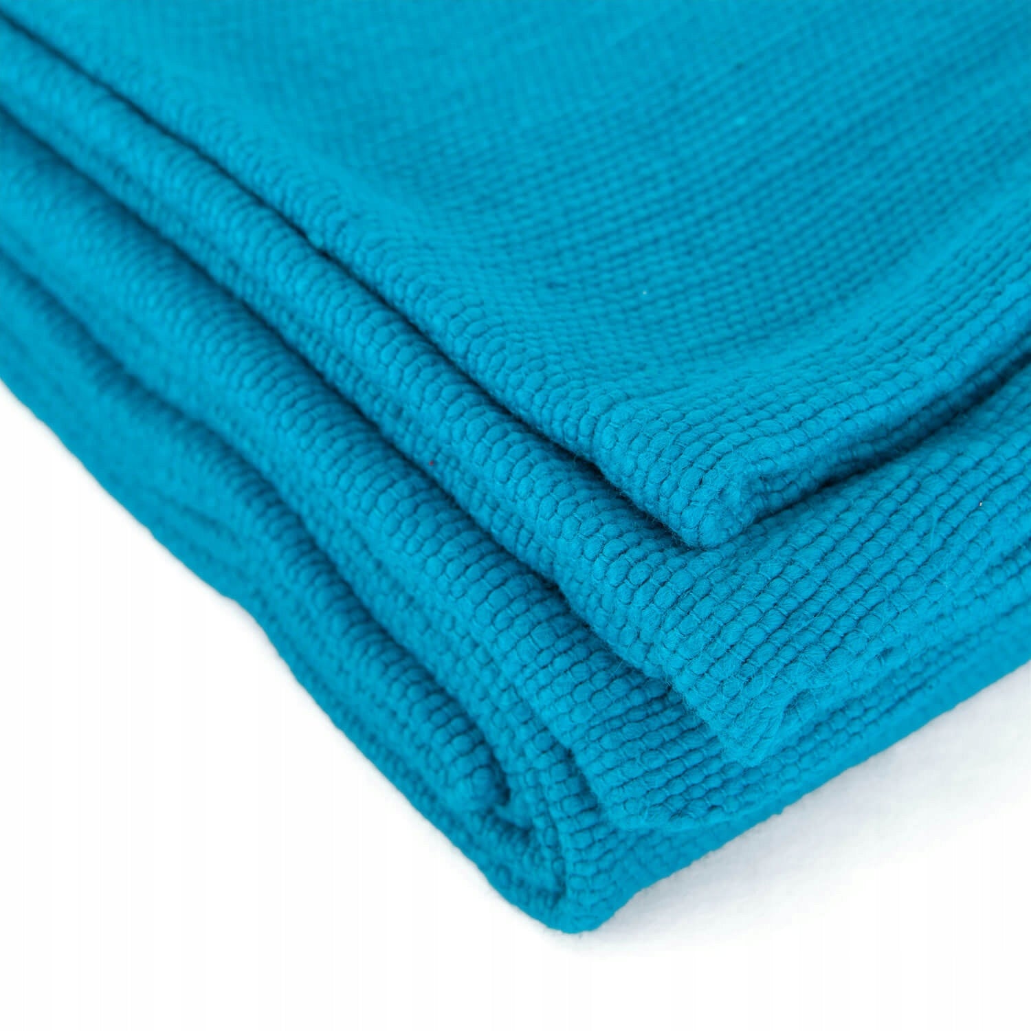 Cotton blanket for yoga Bodhi Nidra 150 x 200 cm - turquoise 100% cotton Packaging status original