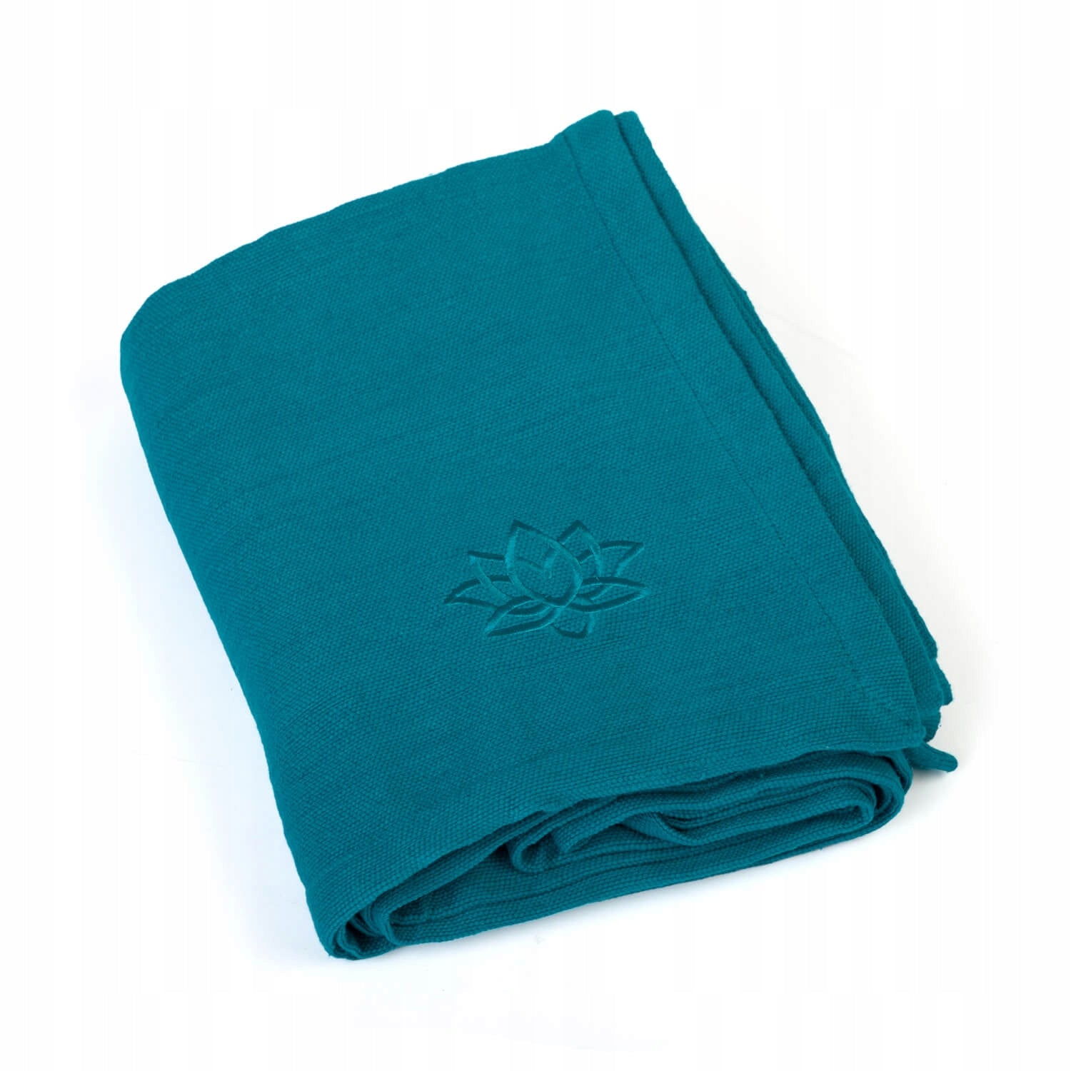 Cotton blanket for yoga Bodhi Nidra 150 x 200 cm - turquoise 100% cotton