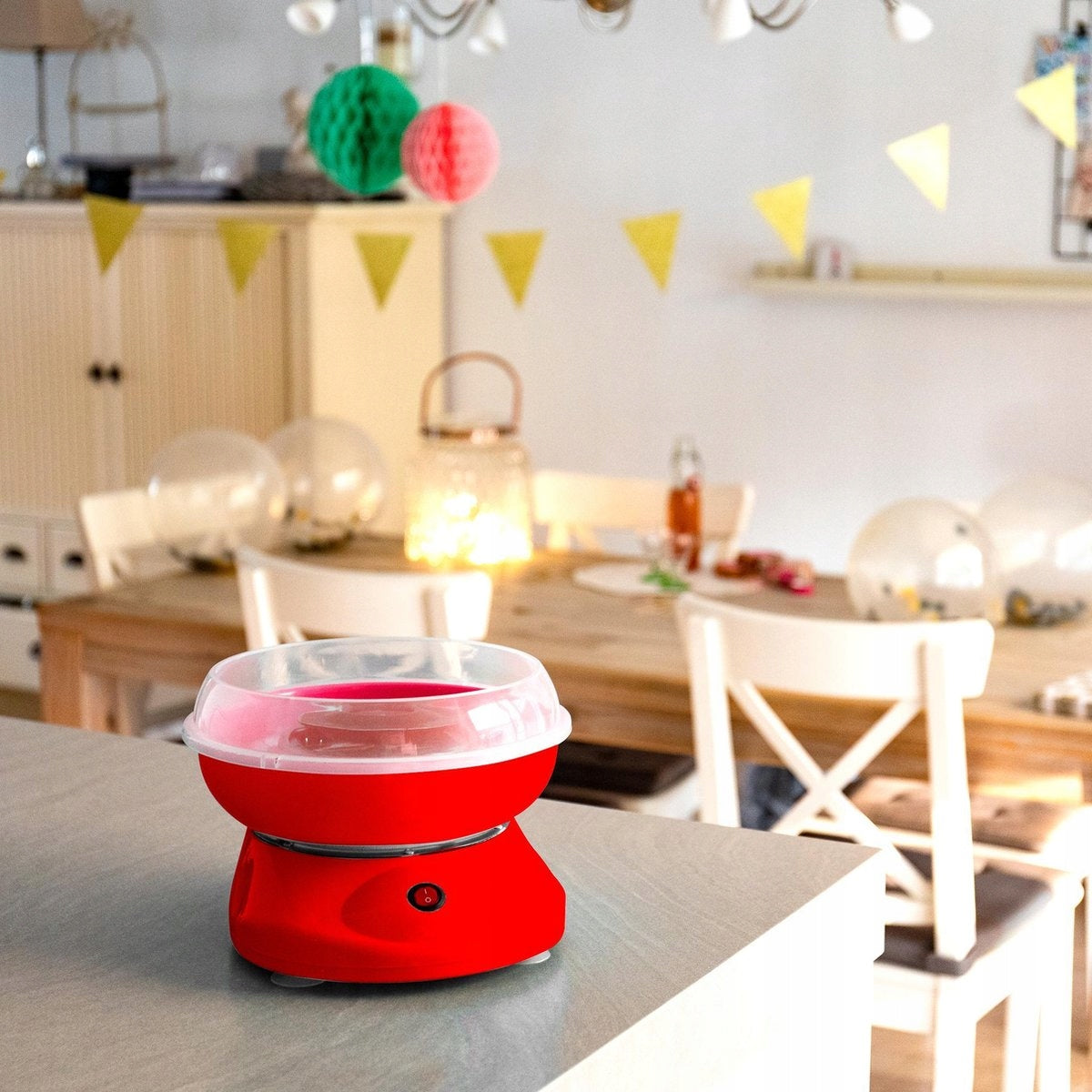 Cotton candy machine for homemade cotton candy Royalty red 550W Packaging status original