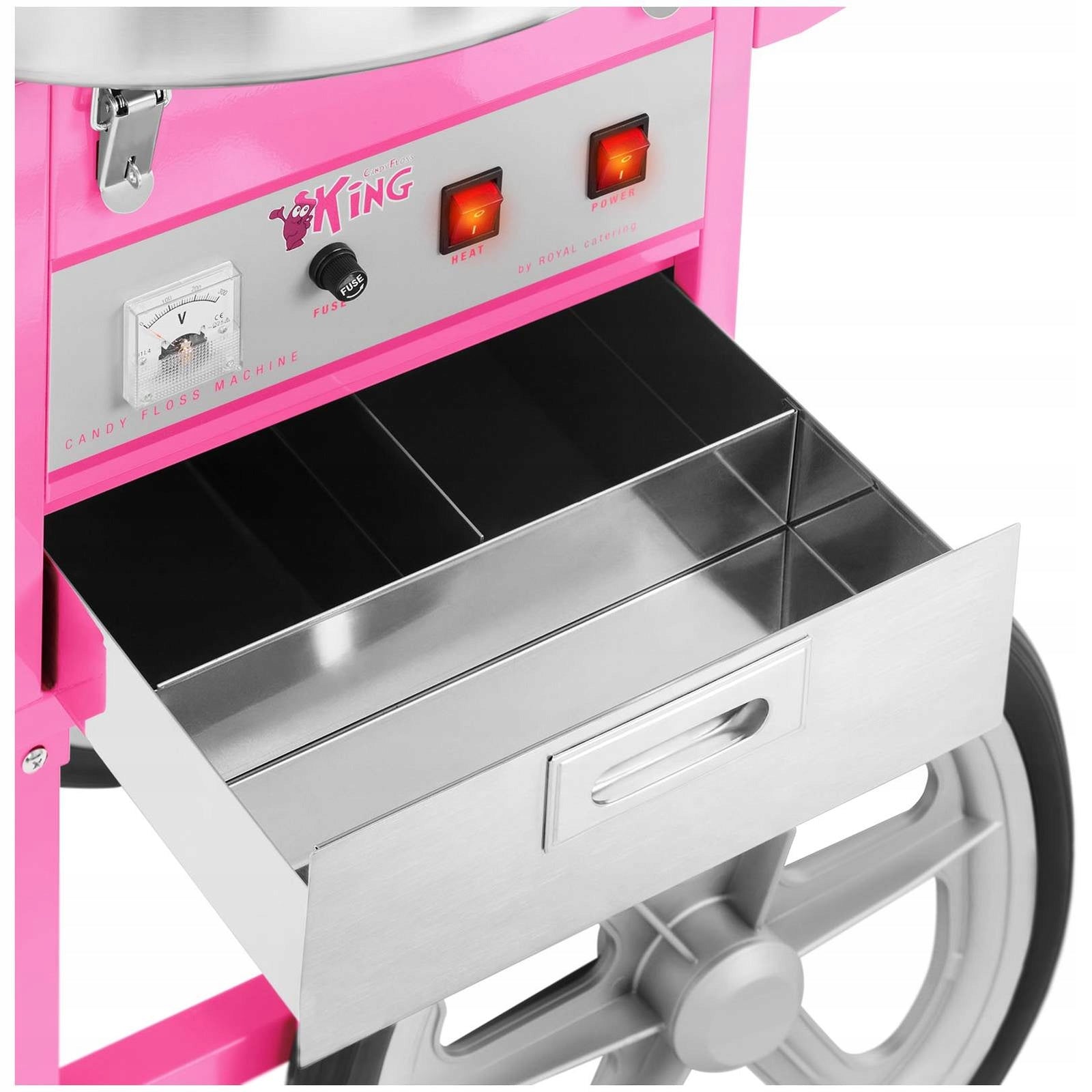 Cotton candy machine - large bowl 72 cm - trolley - cover / 10010133 Manufacturer code RCZC-1200XL