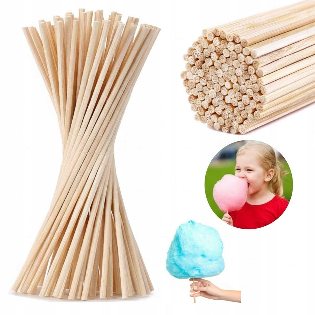 Cotton candy sticks 38cm 100PCS Round Safe Sticks ATEST PZH