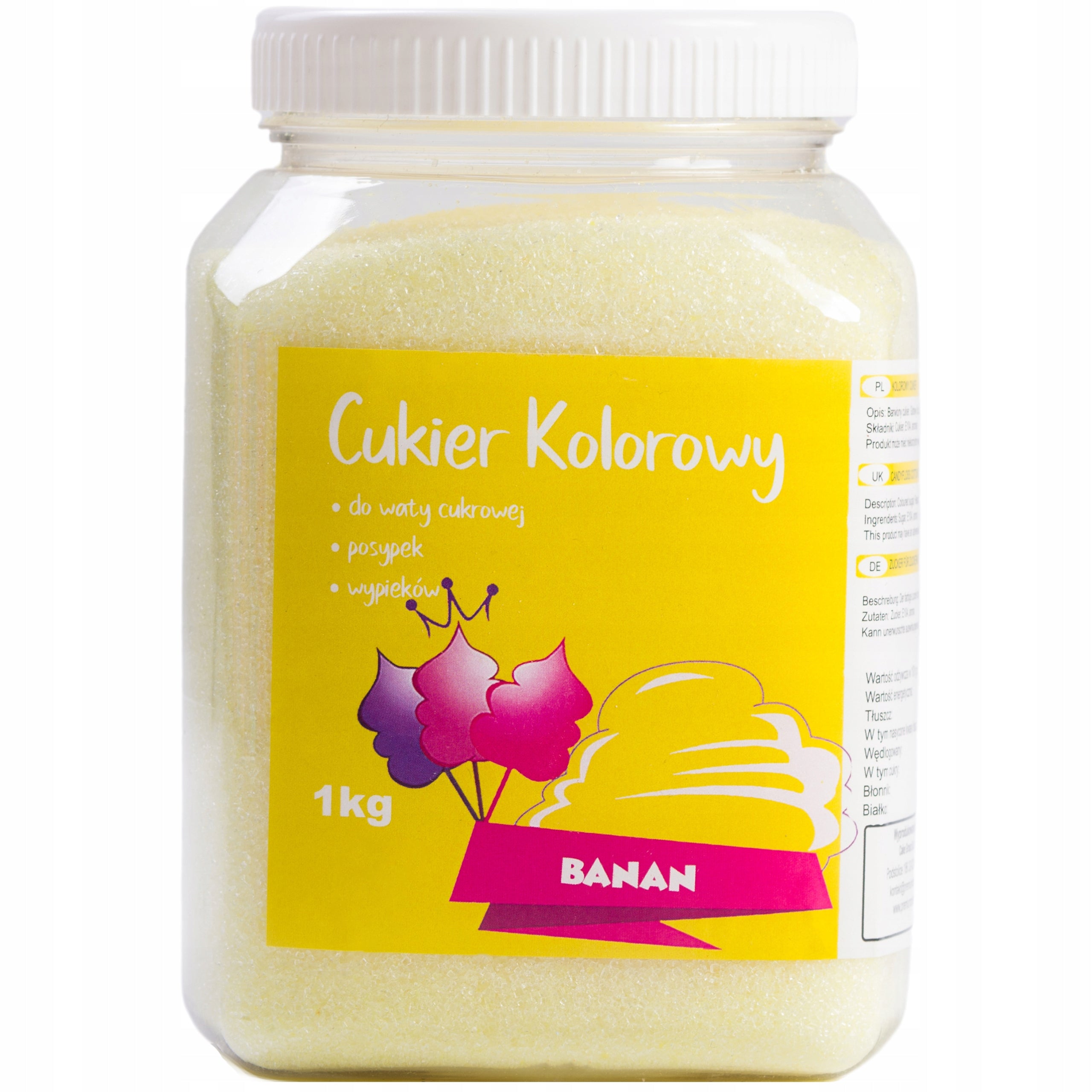 Cotton candy sugar - Banana 1kg