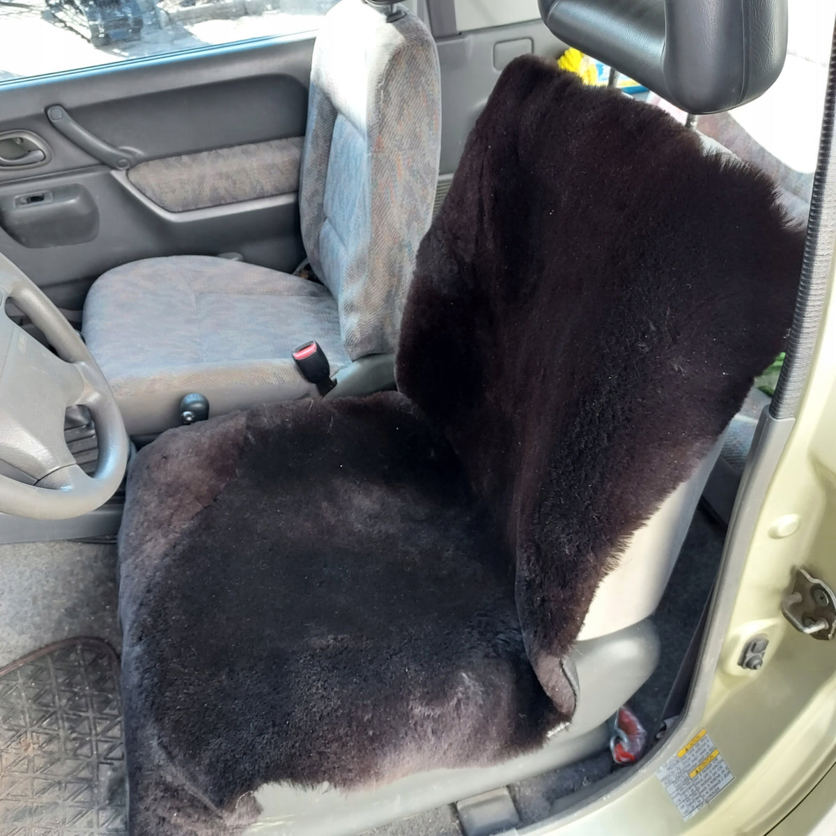 Cover Car Seat Sheepskin Natural Color multicolor