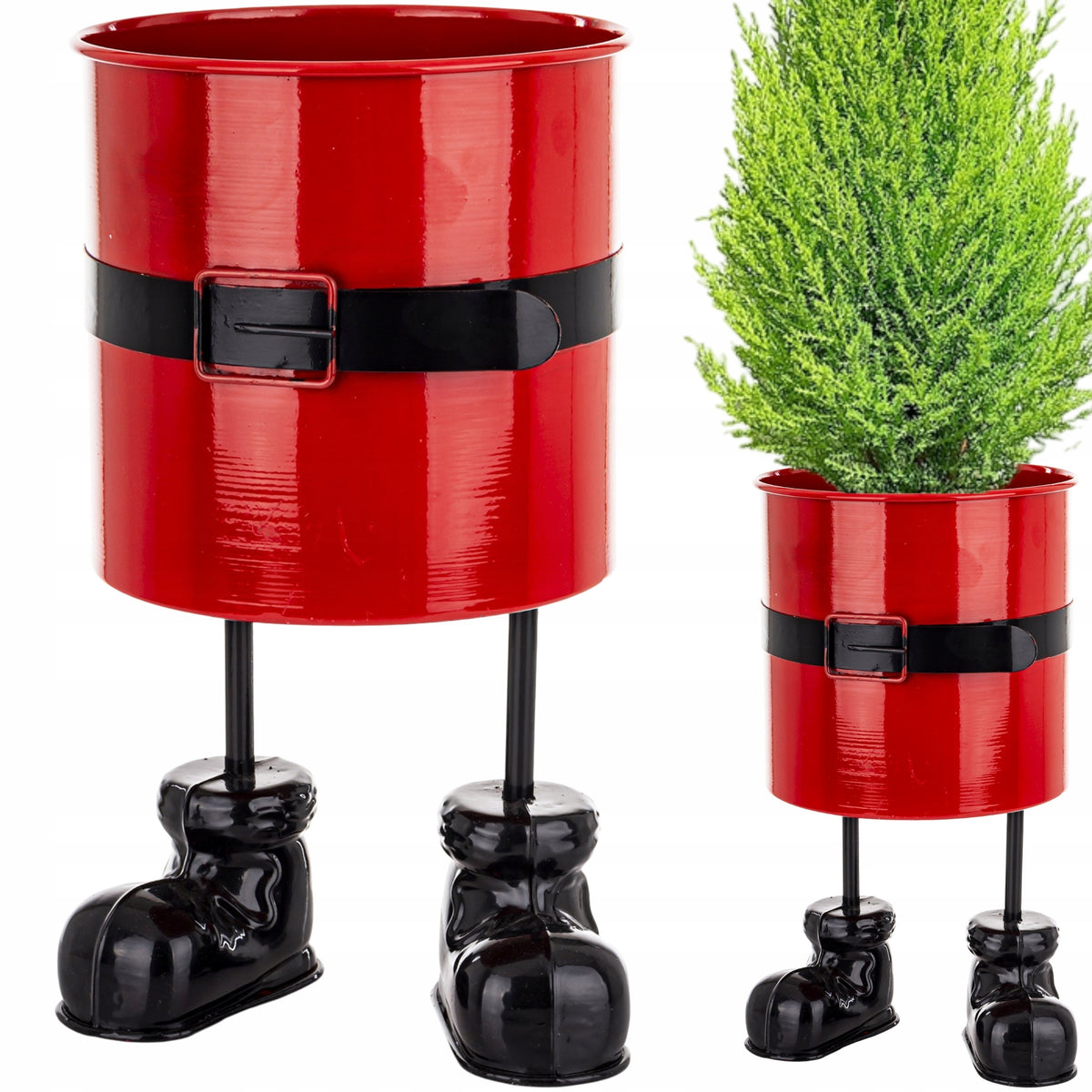 Cover Flower Pot Christmas figurine Santa Claus Christmas tree stand 33 cm