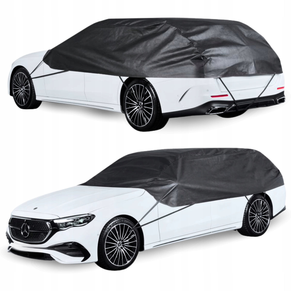 Cover Half Cover for Car Kombi L 330 Auto Tarpaulin Classic Black