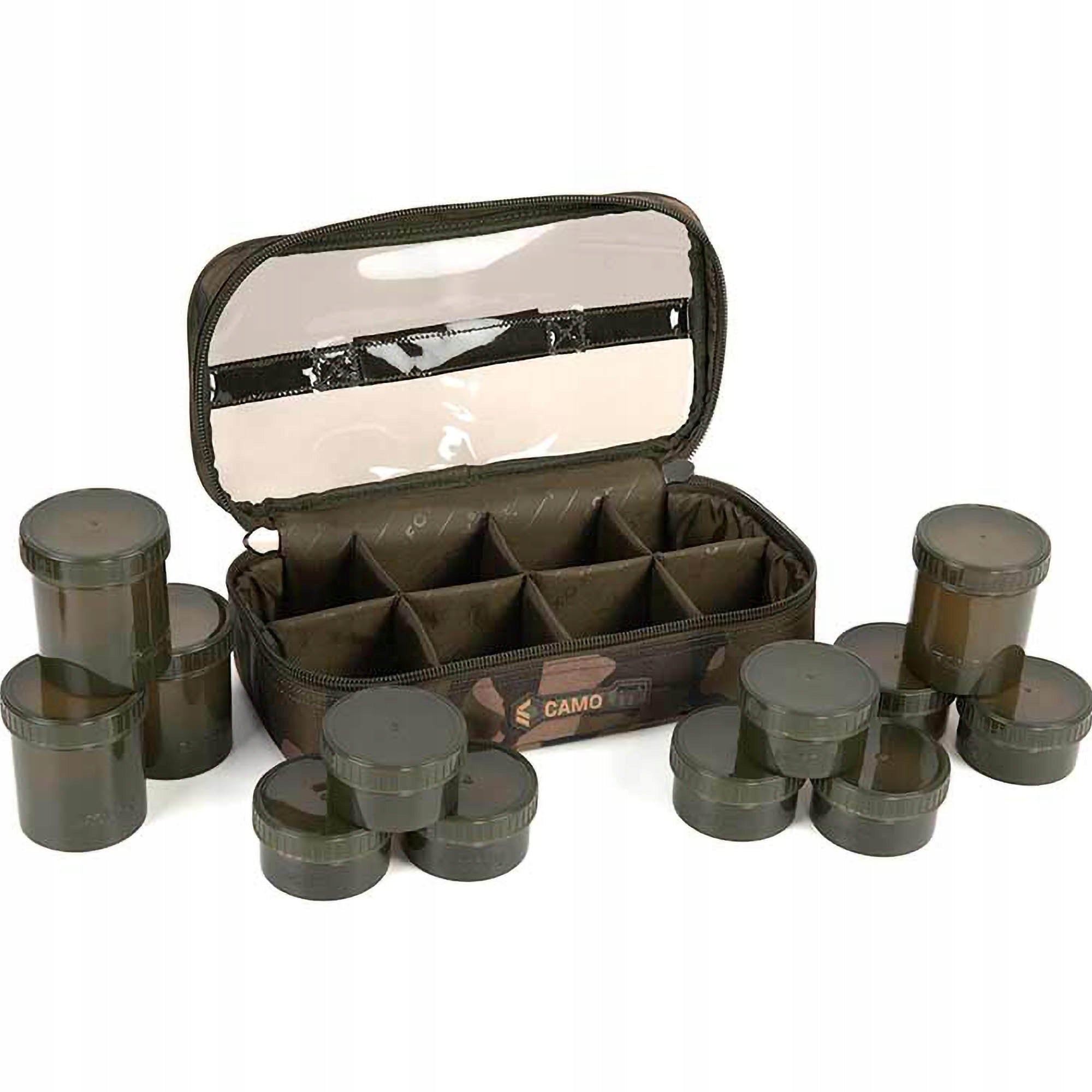 Cover With Containers Fox Camolite 12 Pot Hookbait case Manufacturer code CLU503