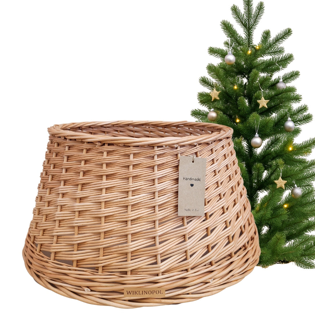 Cover / basket / wicker cover for Christmas tree stand NATURAL Ø 45 cm