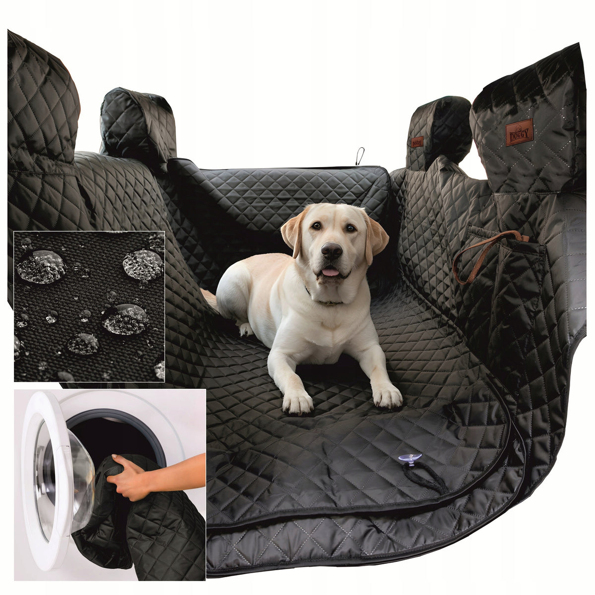 Cover car mat for dog seat 190 cm - Version with sides