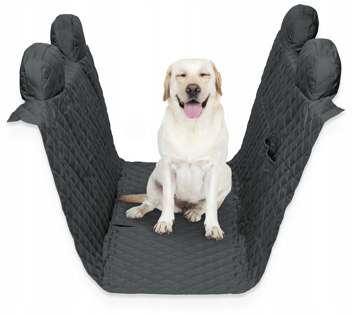 Cover car rear seat mat for dog transport 140x160 graphite