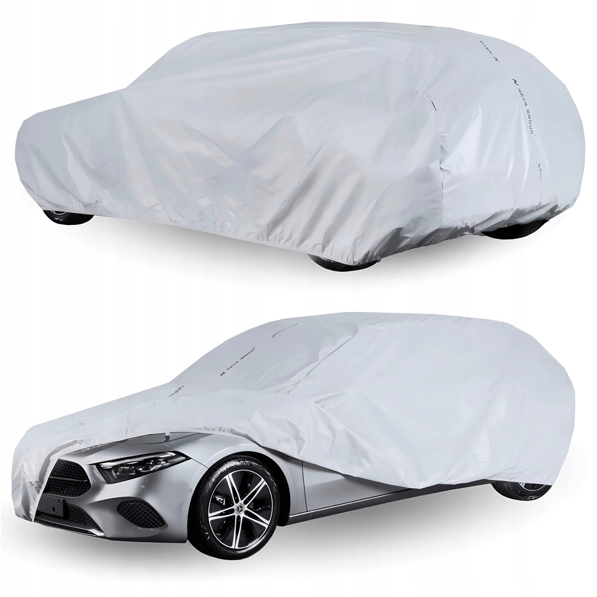 Cover for Car Kombi L2 480-505 Auto Tarpaulin Practic 3 Layers Belts