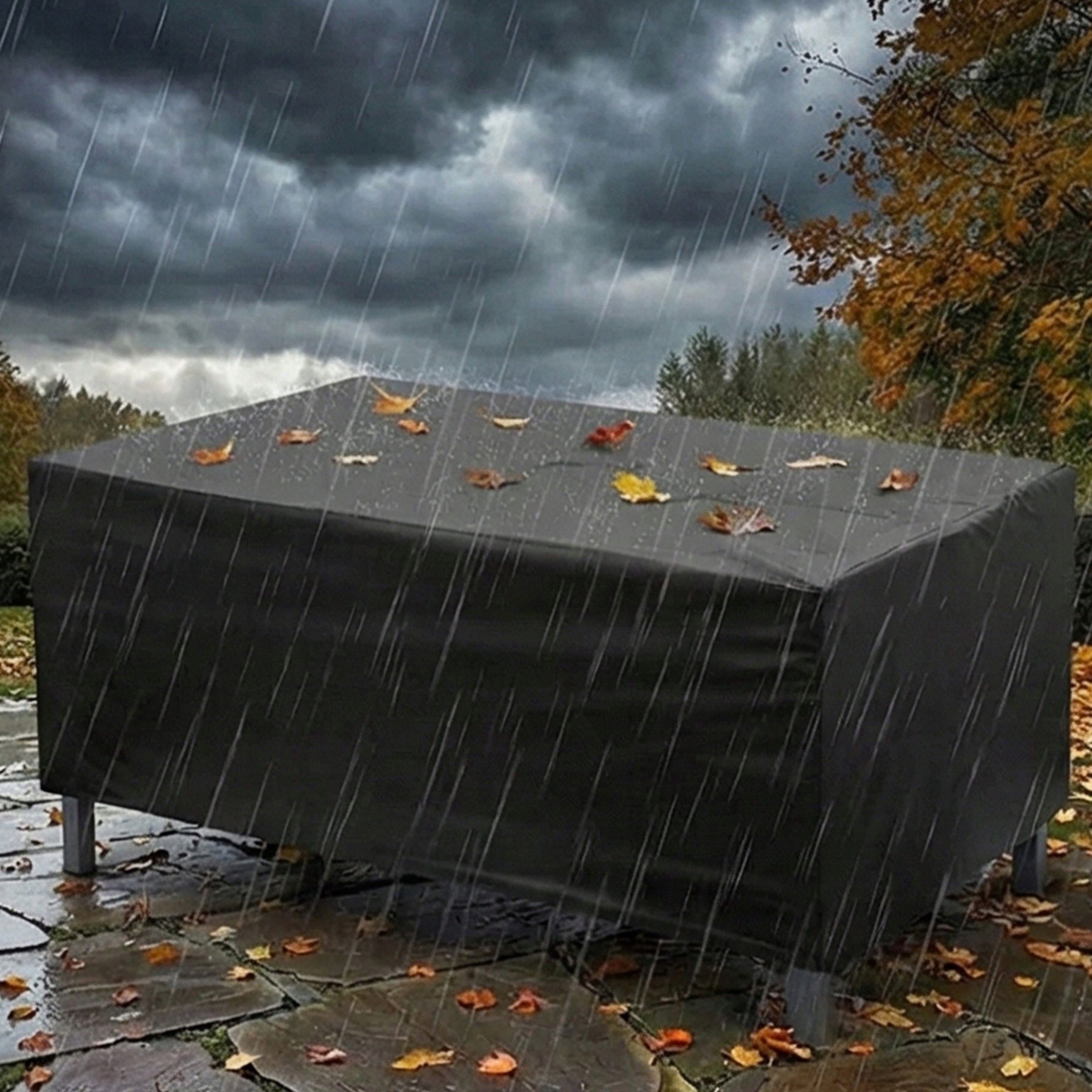 Cover for garden furniture 300 x 200 x 80 cm black Color black
