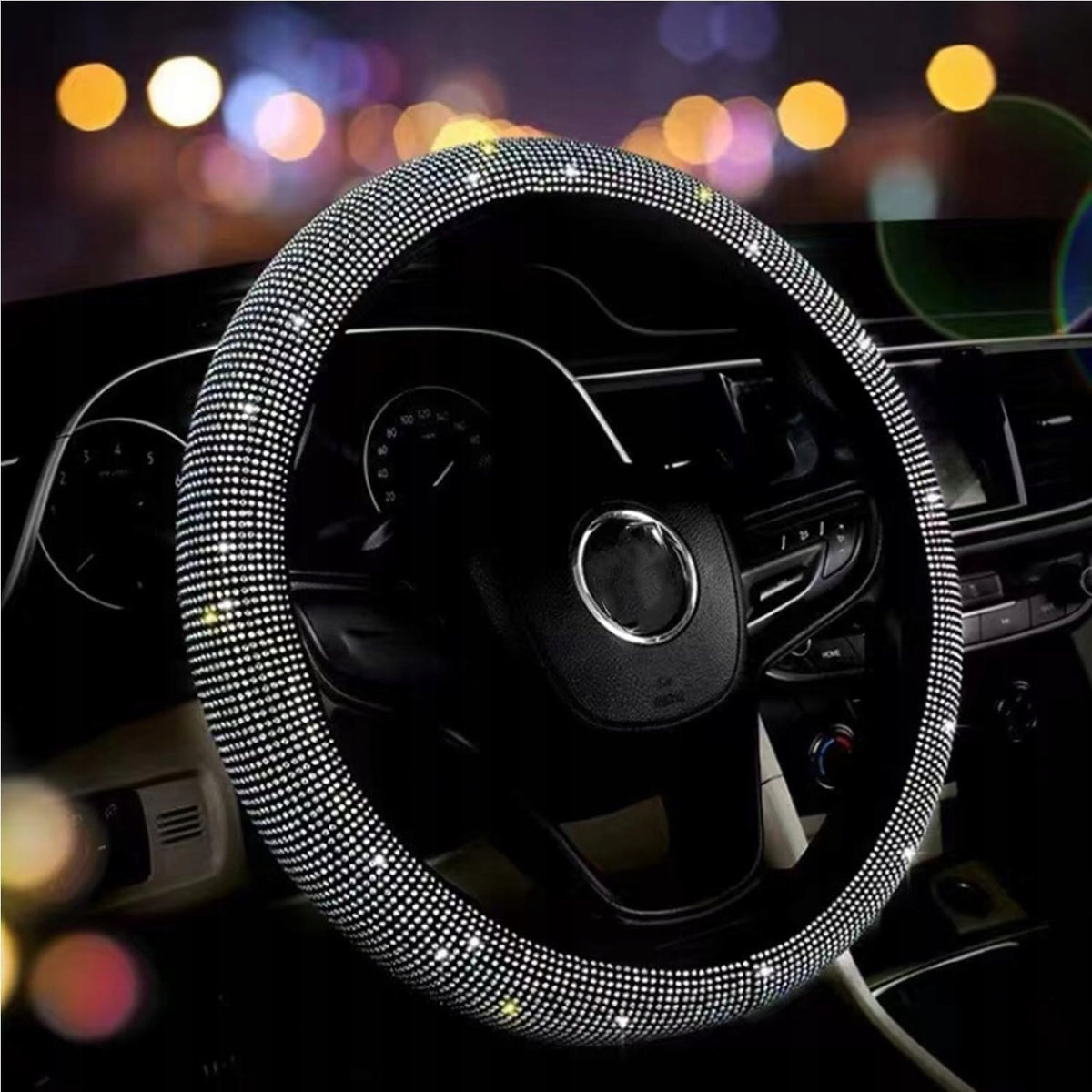 Cover steering wheel crystal velvet 38 cm