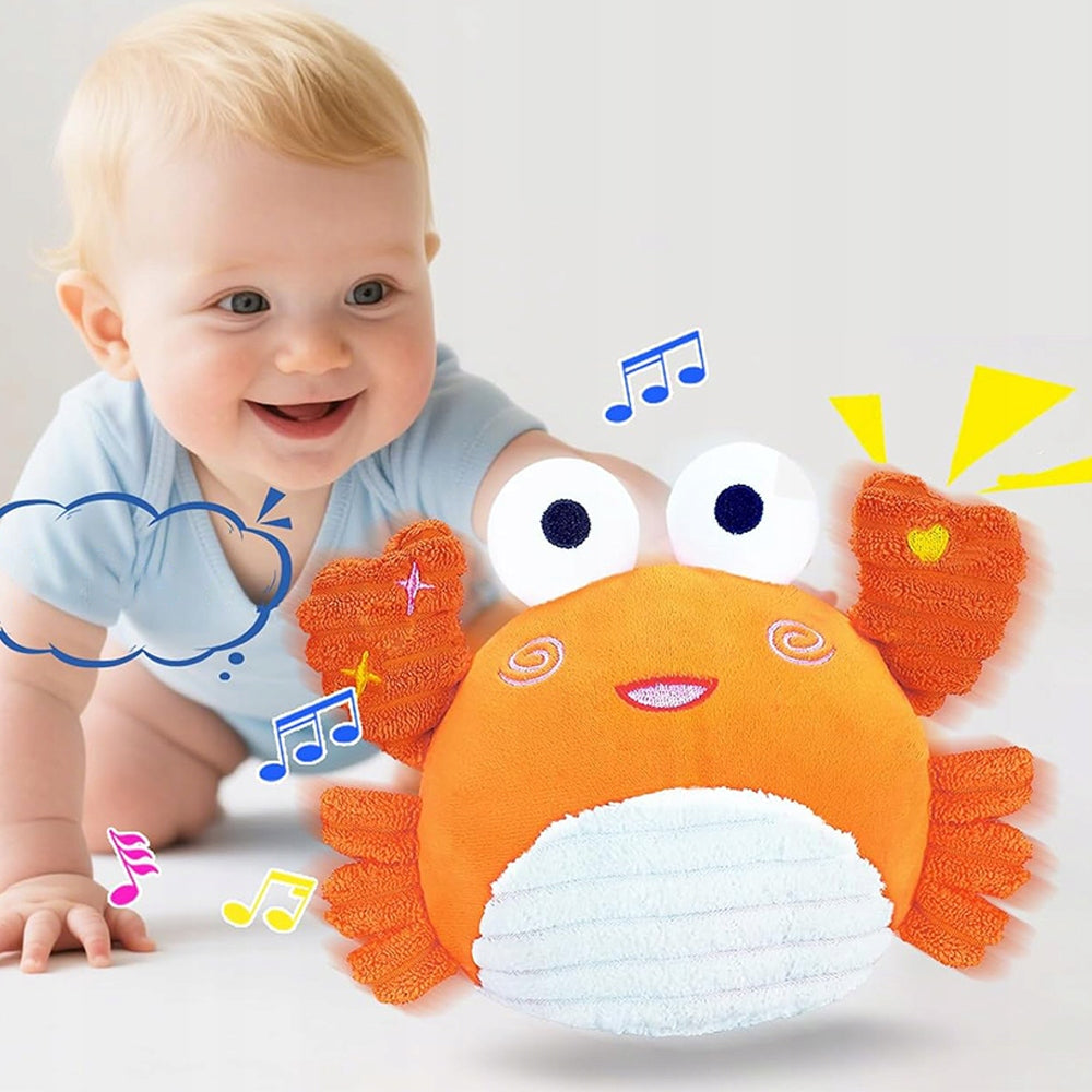 Crab Crawling Toy Learning to Walk Plush Music for Babies Brand Bedee