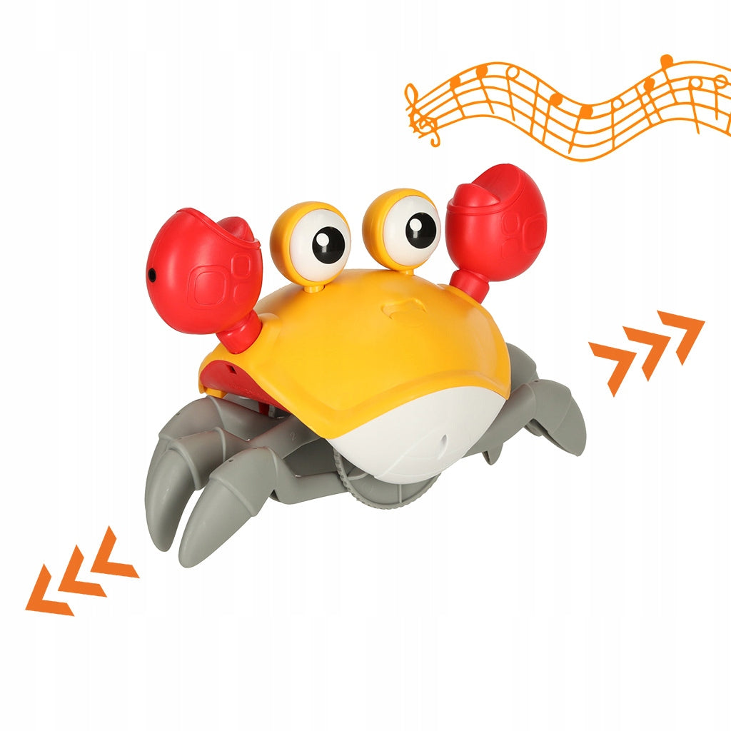 Crab crawling interactive with sound yellow