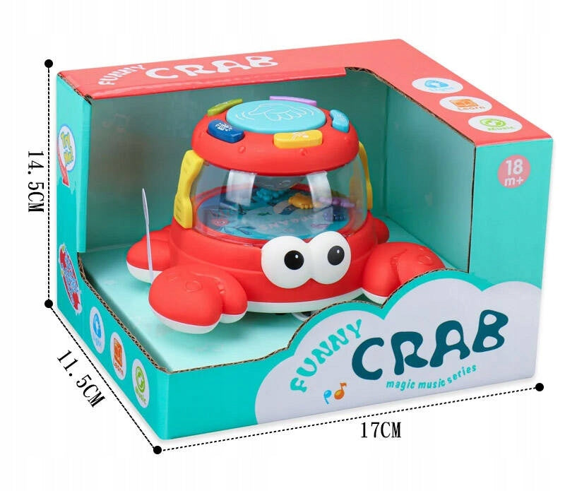 Crawling Crab With SOUND AND LIGHT LED Toy For Kids Crawling Packaging status original