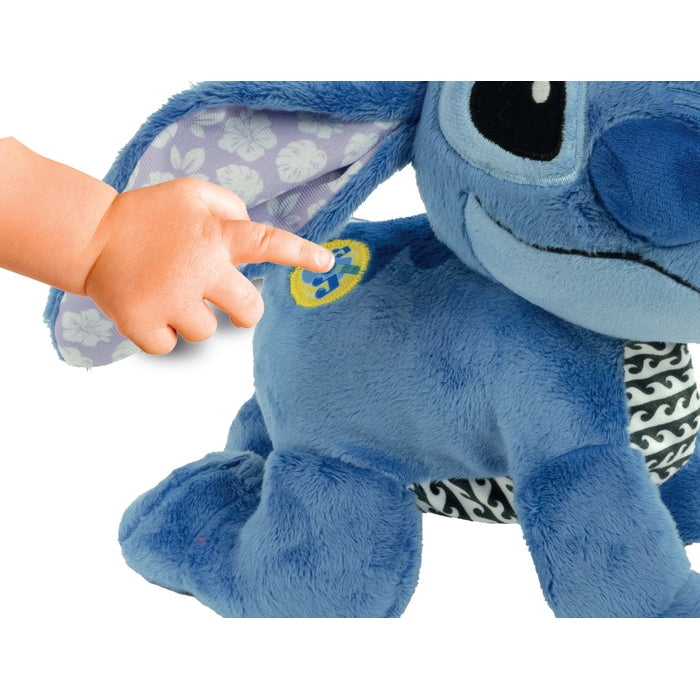 Crawling Toy Clementoni Stitch Interactive Fabric Blue Brand Clementoni