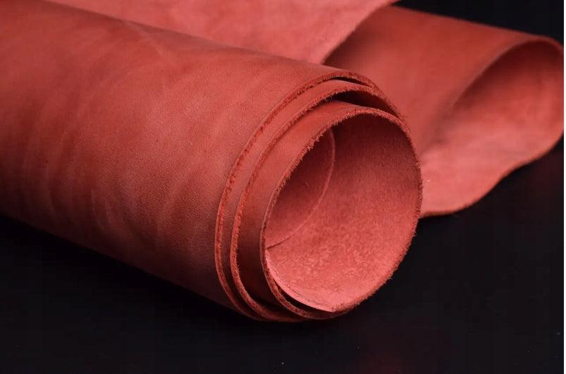 Crazy Horse leather 1.4-1.6mm (red) size A4