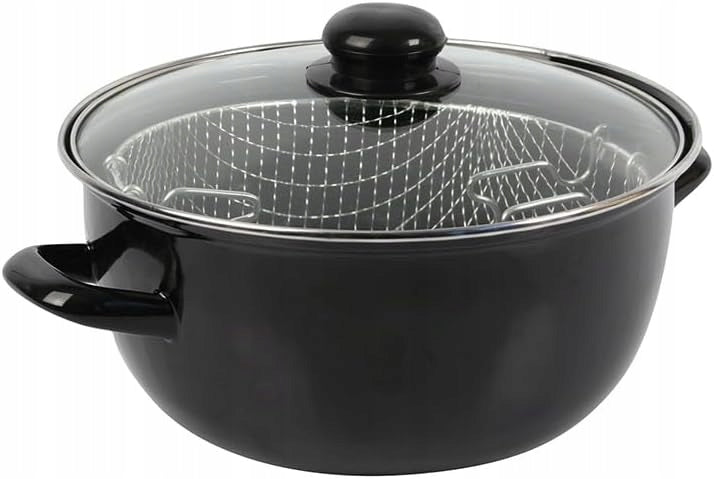 Crealys 545413 air fryer enamelled steel black Ø26 cm basket Brand Crealys