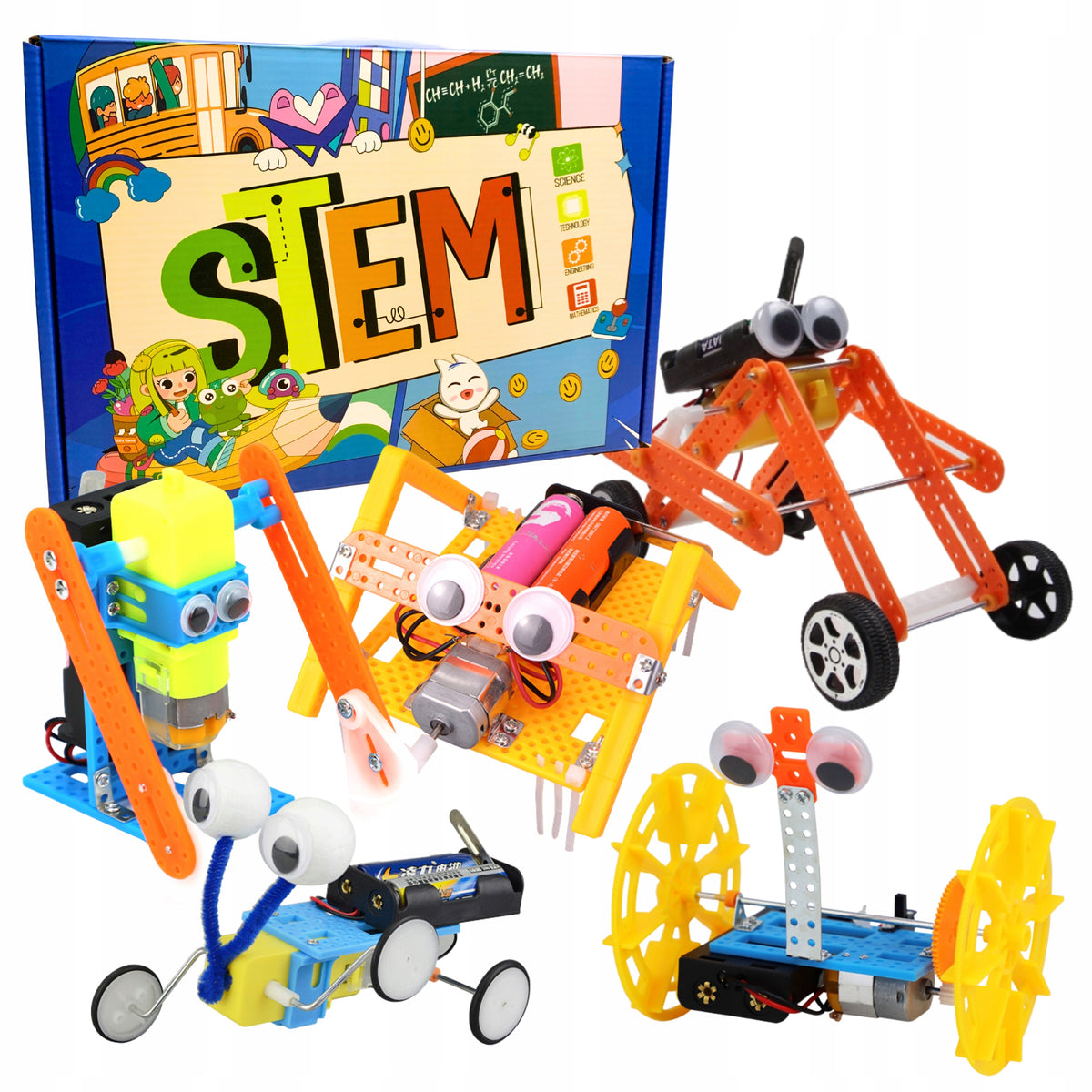 Creative DIY Construction Kit Create Your 5in1 STEM Robots