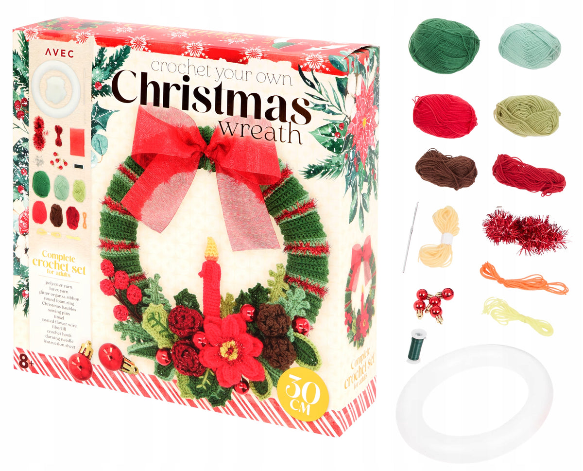 Creative DIY Kit Christmas Decoration Door Reed Wreath Gift