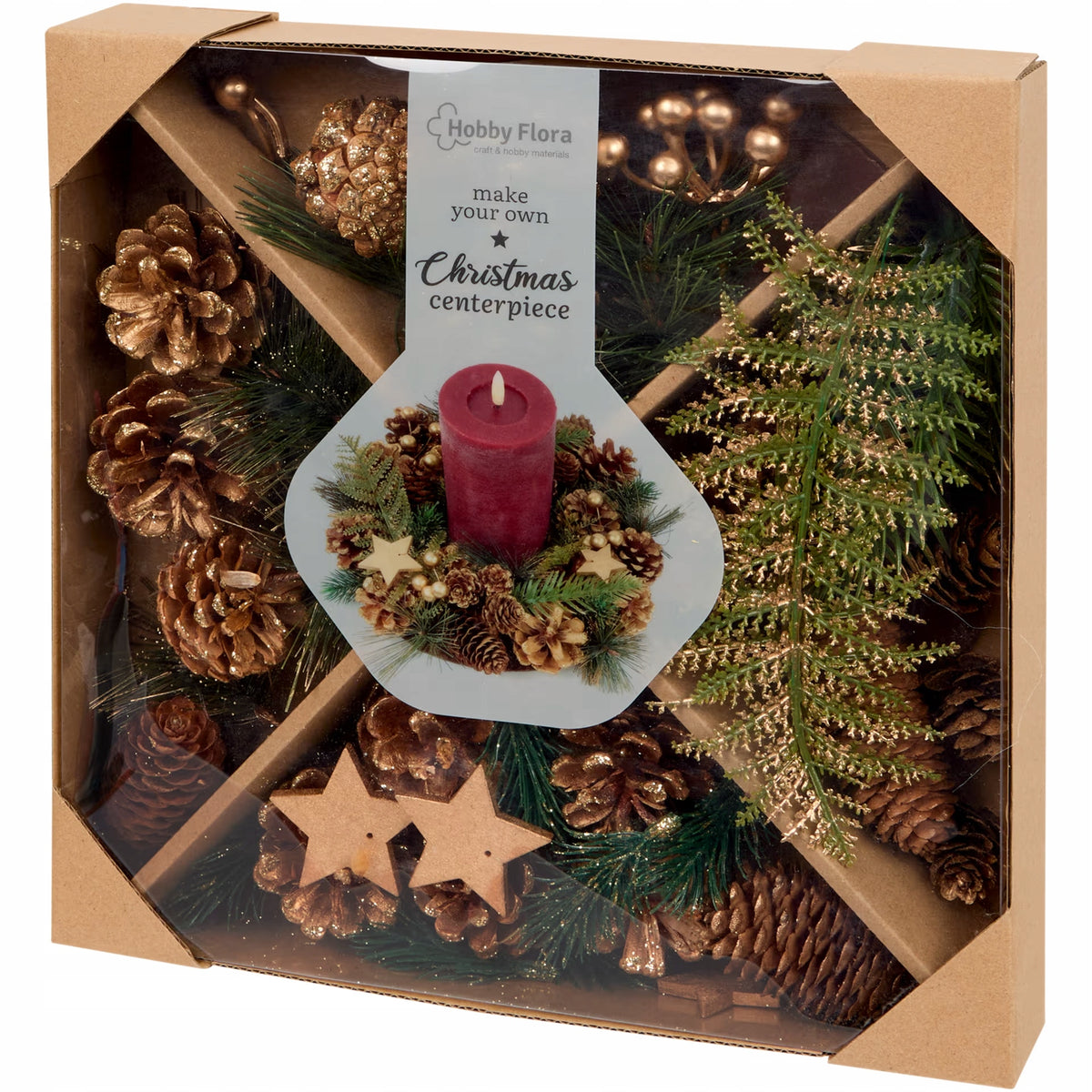 Creative DIY Kit Make Reed for Christmas Decoration Door Wreath Ornament Packaging status original