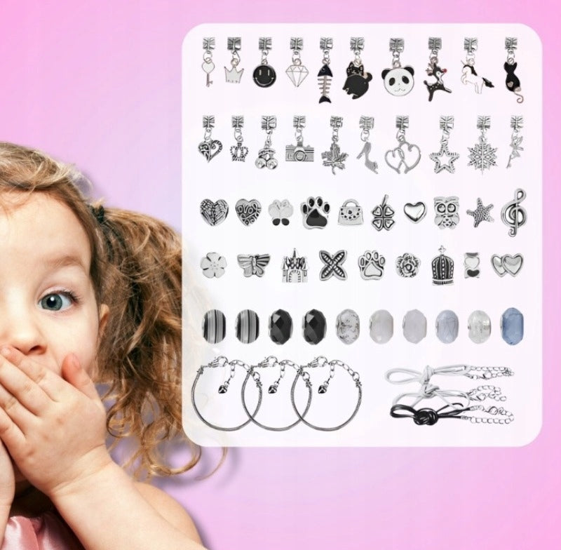 Creative Jewelry Making Set – Black - Bracelets and Necklaces Brand Modebelle
