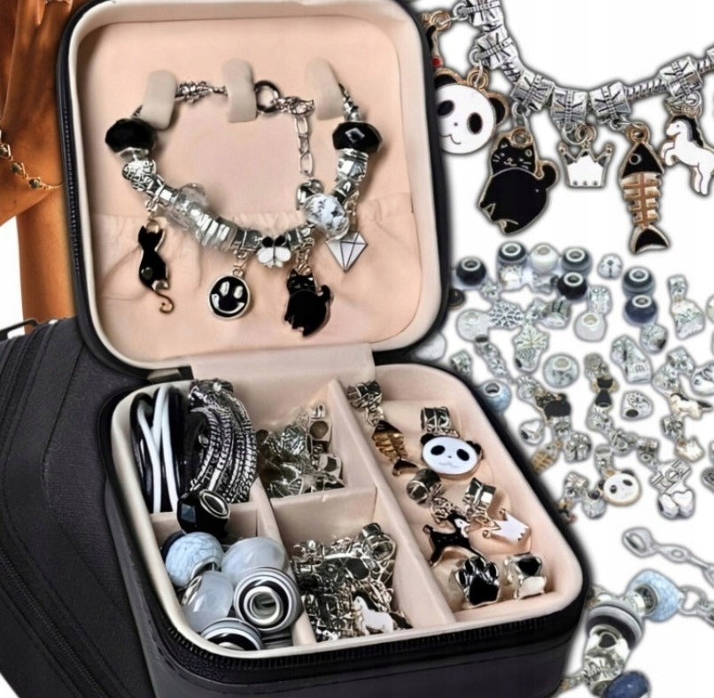 Creative Jewelry Making Set – Black - Bracelets and Necklaces