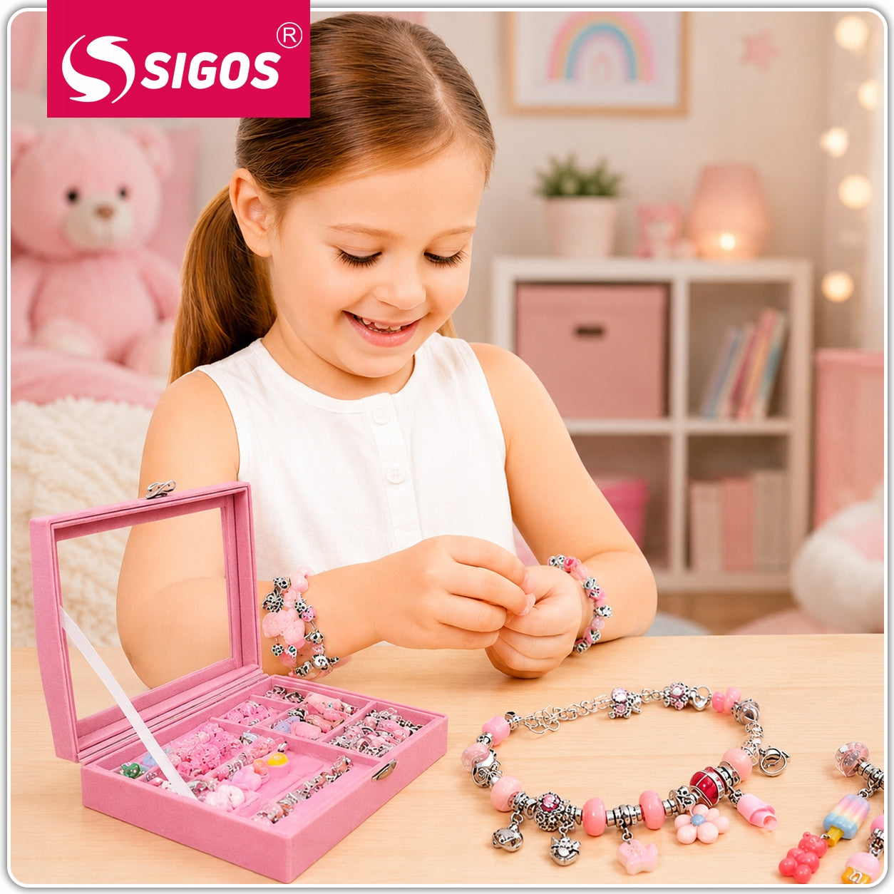 Creative Jewelry Making Set Charms Bracelets for Kids Manufacturer code MODEL 2025