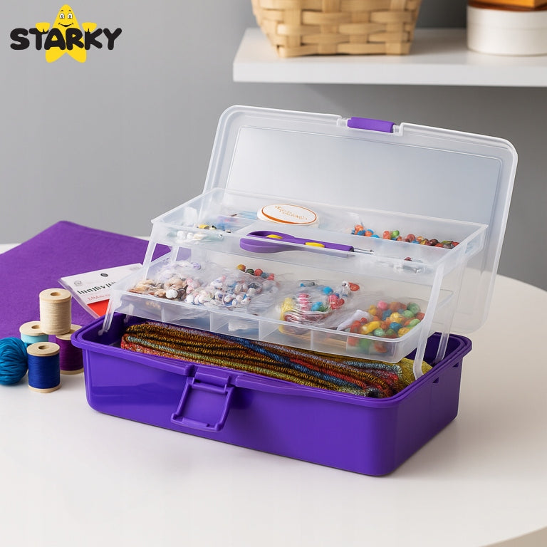 Creative art kit for kids suitcase beads sequins gift DIY Packaging status original