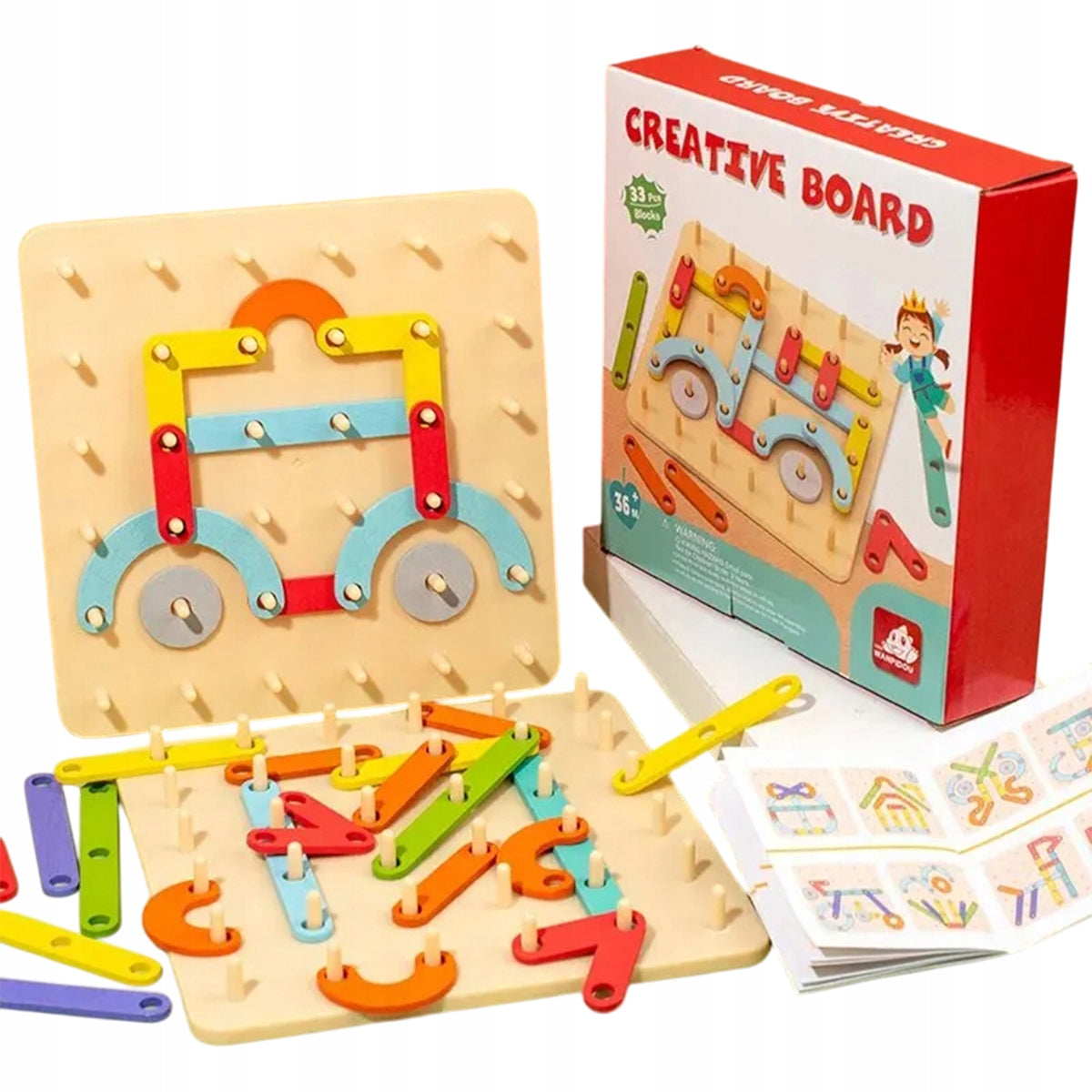 Creative board puzzle shapes for children