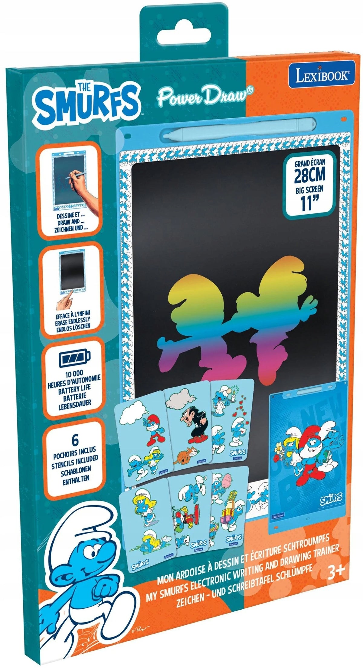 Creative set LEXIBOOK Drawing tablet E-ink CRT10SF Smurfs Brand Lexibook