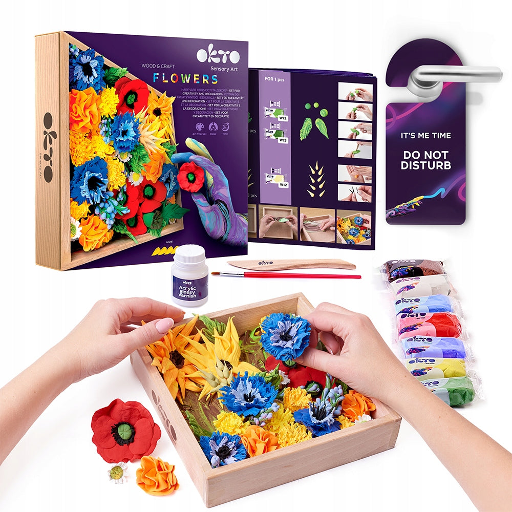 Creative set for making pictures plasticine foam for GIFT