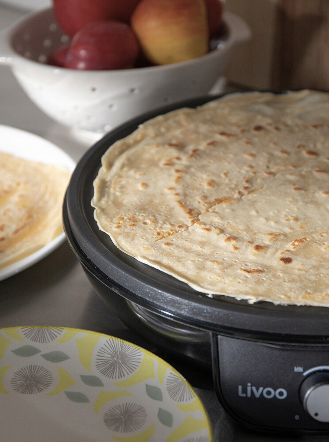 Crepes maker Black LIVOO Model DOP196