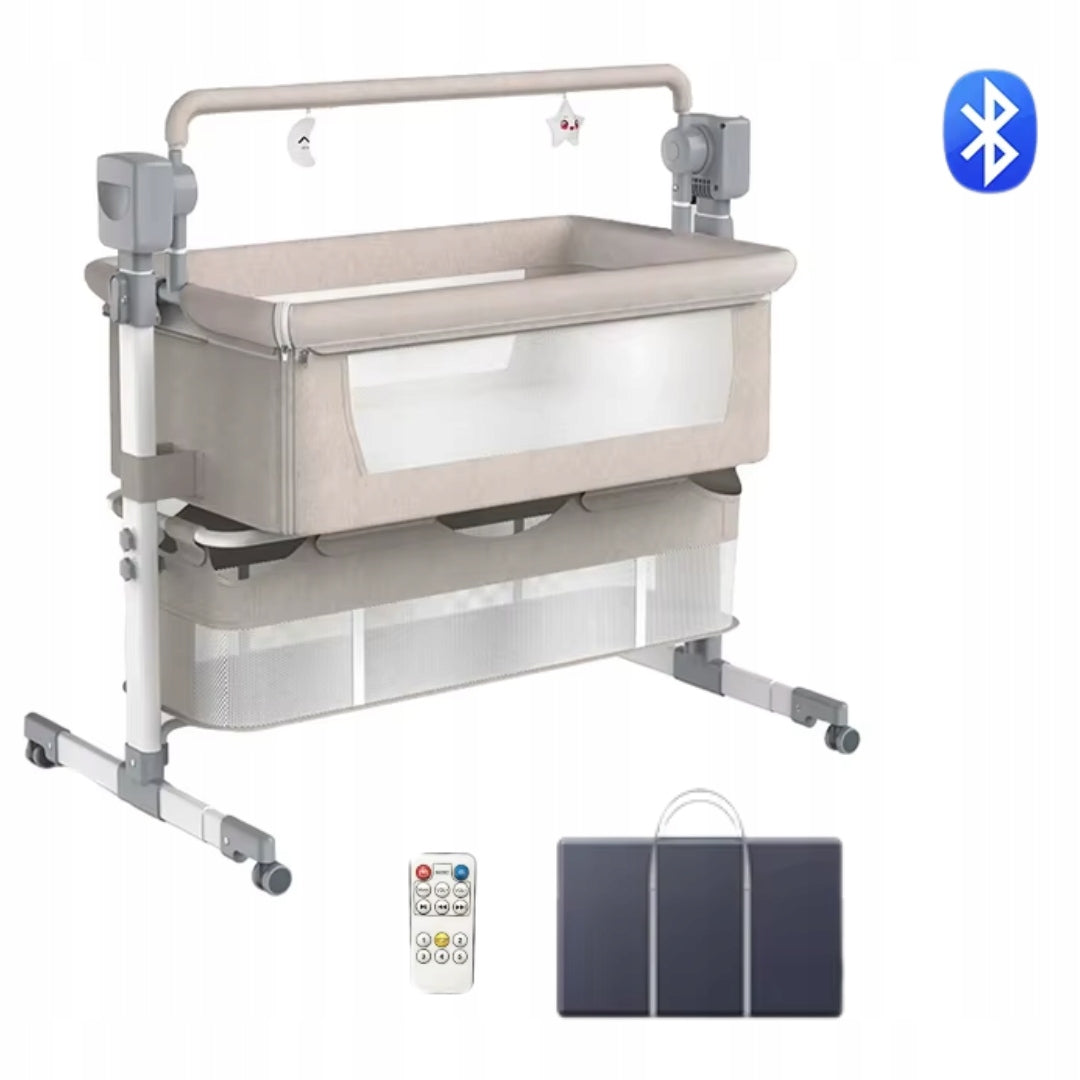 Crib rocker cradle electric mosquito net pilot set KHAKI / BEIGE