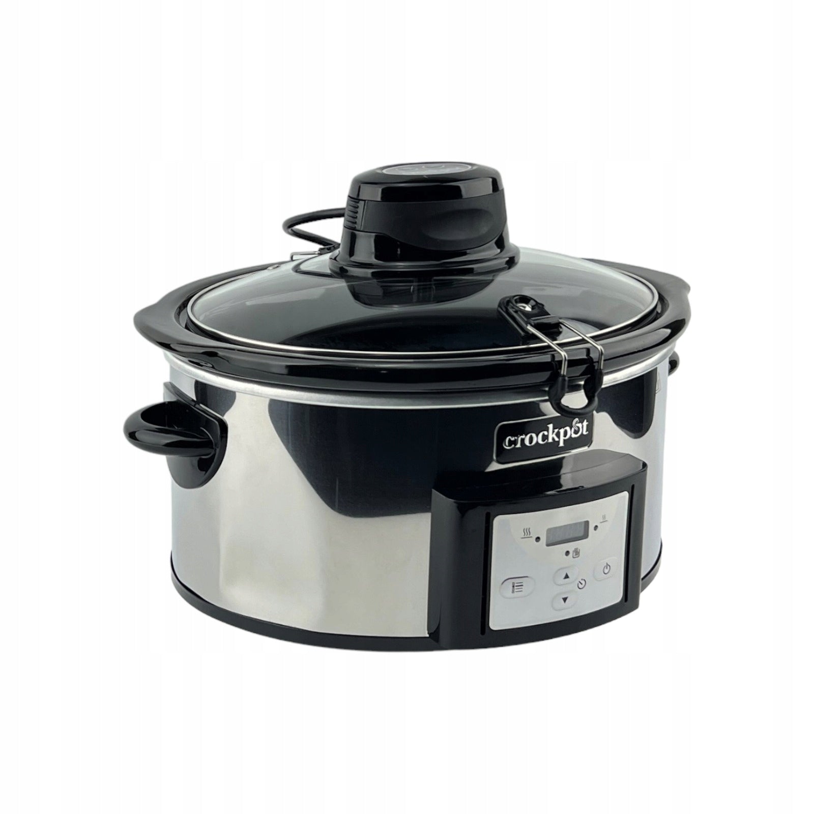 Crockpot slow cooker automatic stirring function programmable 5.7 l silver
