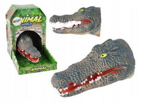 Crocodile Hand Puppet Grey