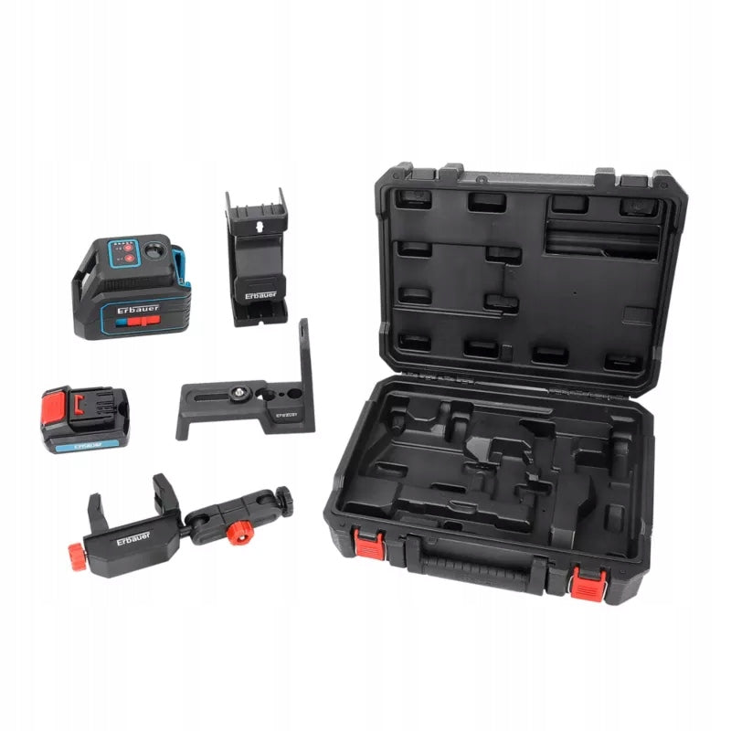 Cross laser Erbauer 360 20 m Power supply rechargeable battery