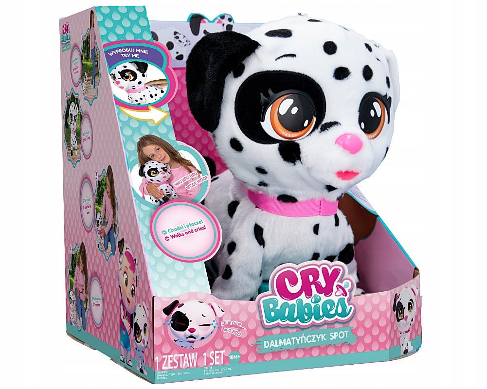 Cry Babies Spot- interactive Dalmatian walks, cries +20 sounds EPEE Packaging status original