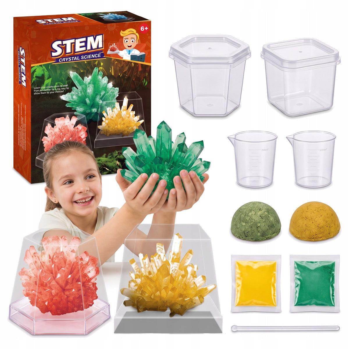 Crystal Breeding Set Small Chemist Educational Experiment Experience