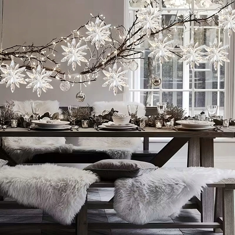Crystal Stars 6,5cm Transparent Christmas Tree Pendants, Set of 15pcs EAN (GTIN) 5900805504923