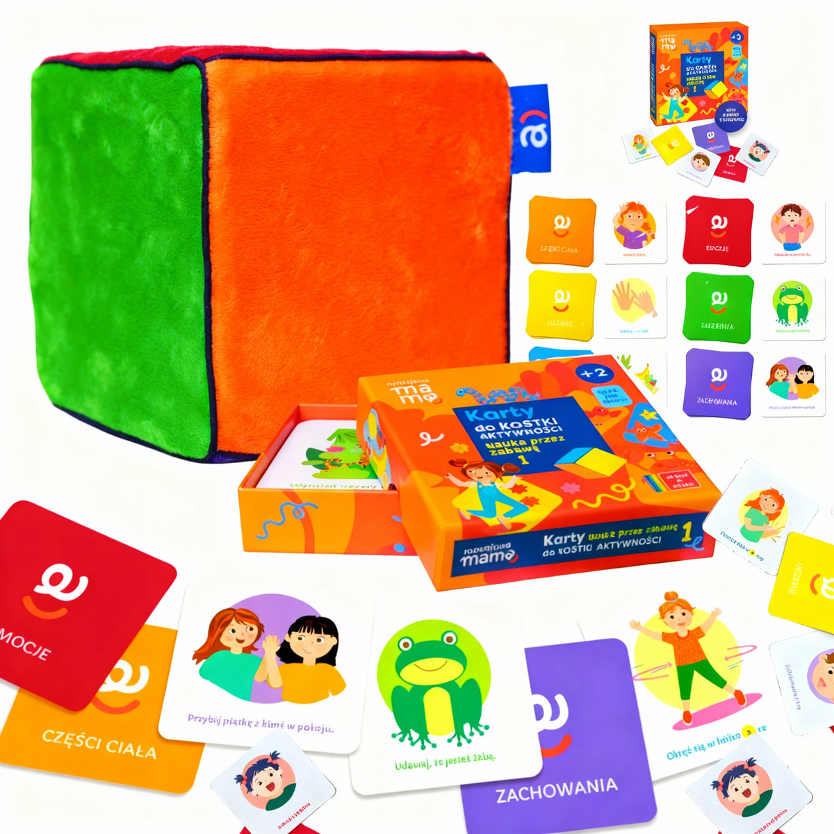Cube of Asset - Learning through play Card Game for Children +2 years CARDS