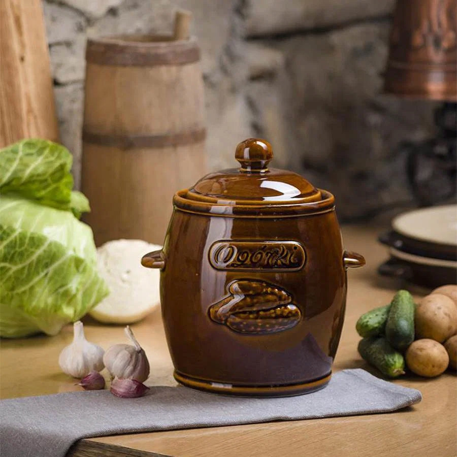 Cucumber barrel hermetic FLAVORS GRANDMA 5 l brown Packaging status original
